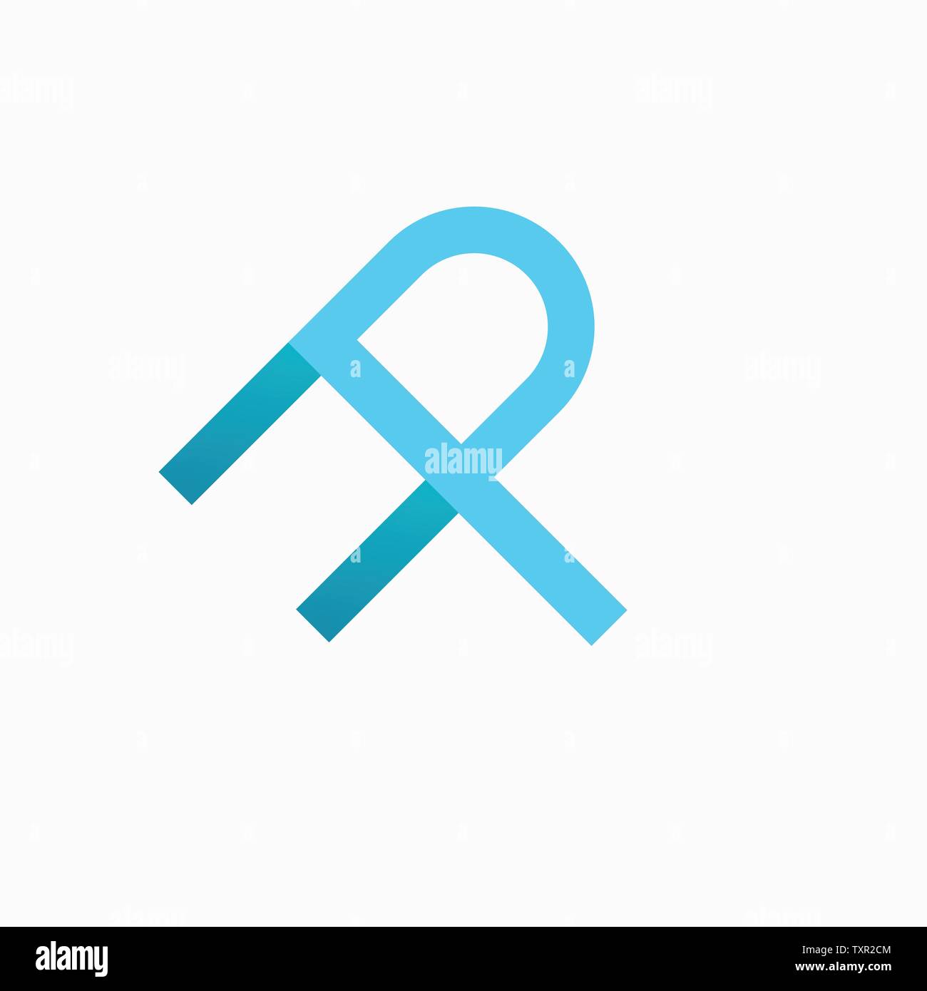 Letter AP logo design template Stock Vector