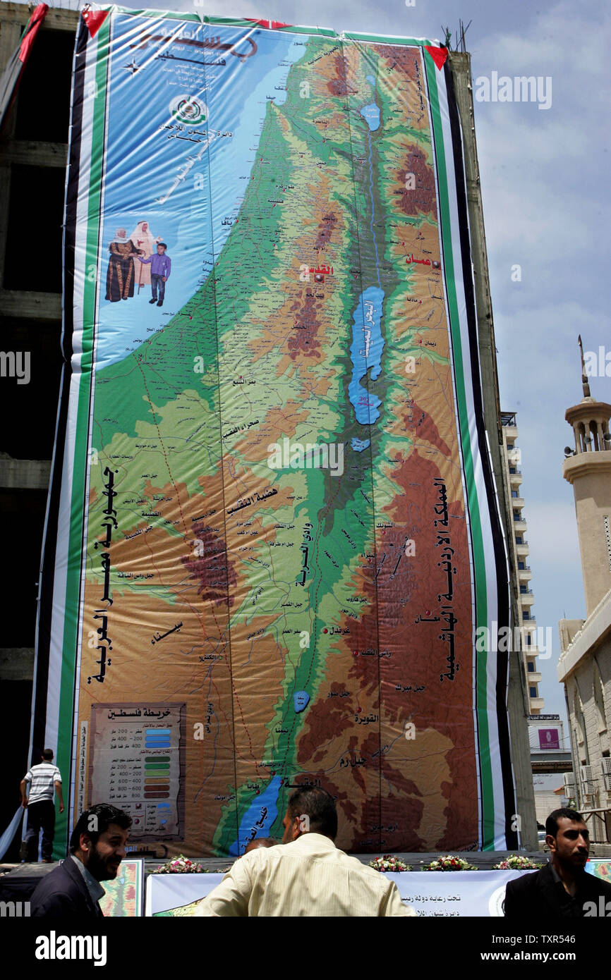 Map of palestine british mandate hi-res stock photography and images