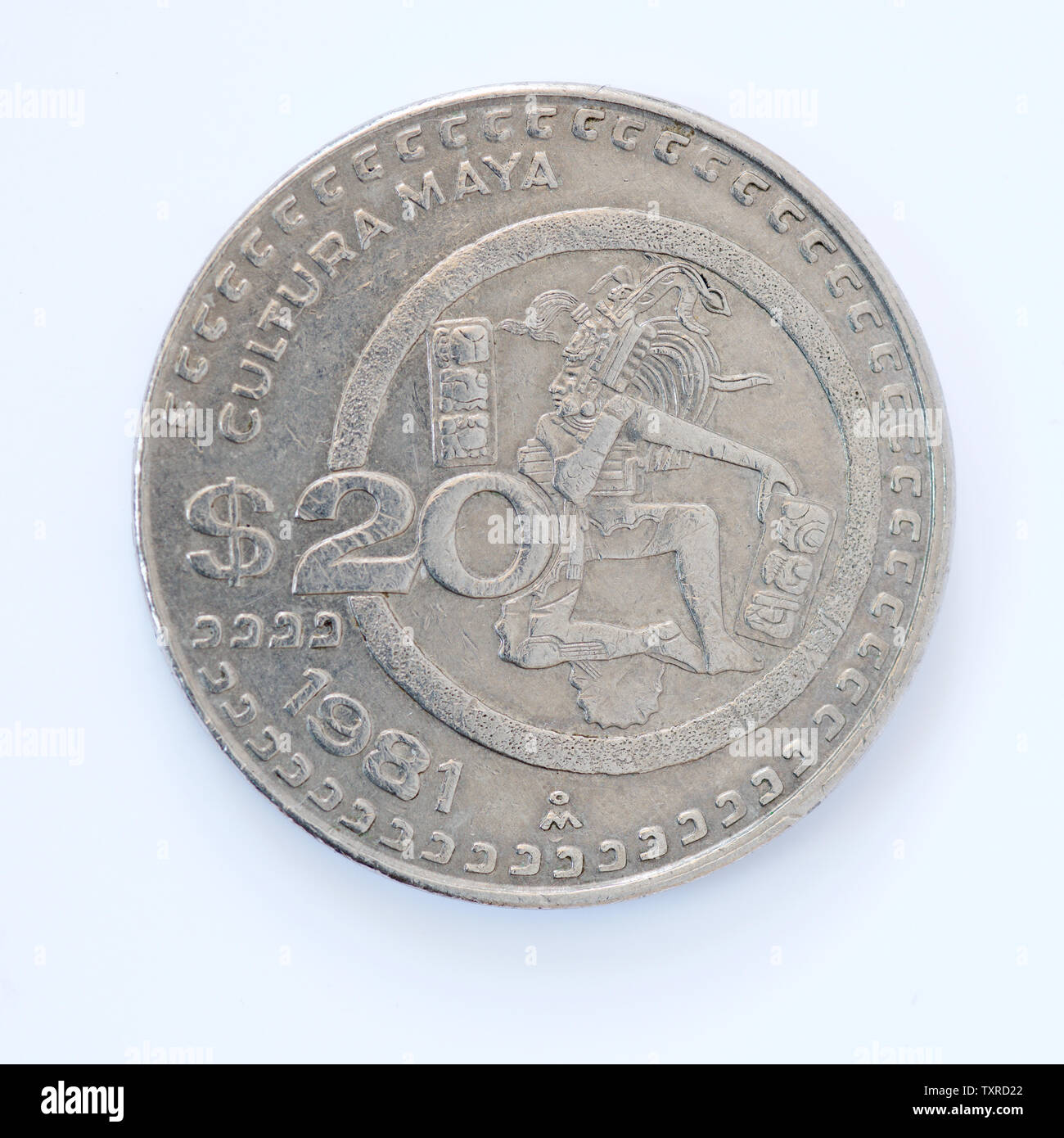 Mexico 20 Pesos Coin - 1981 Stock Photo - Alamy
