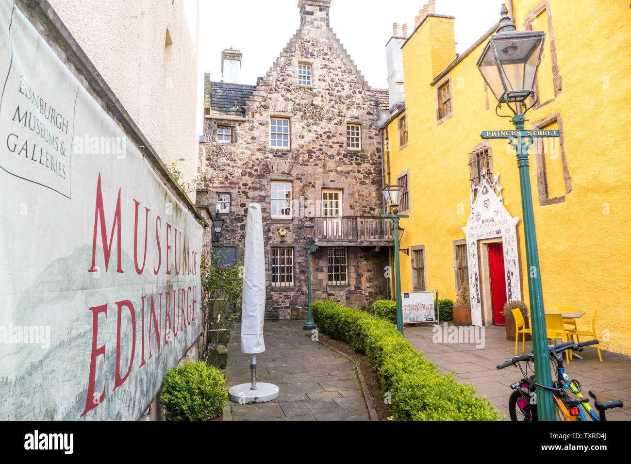 Museum of Edinburgh a centuries old local history museum on The Royal Mile, with a collection