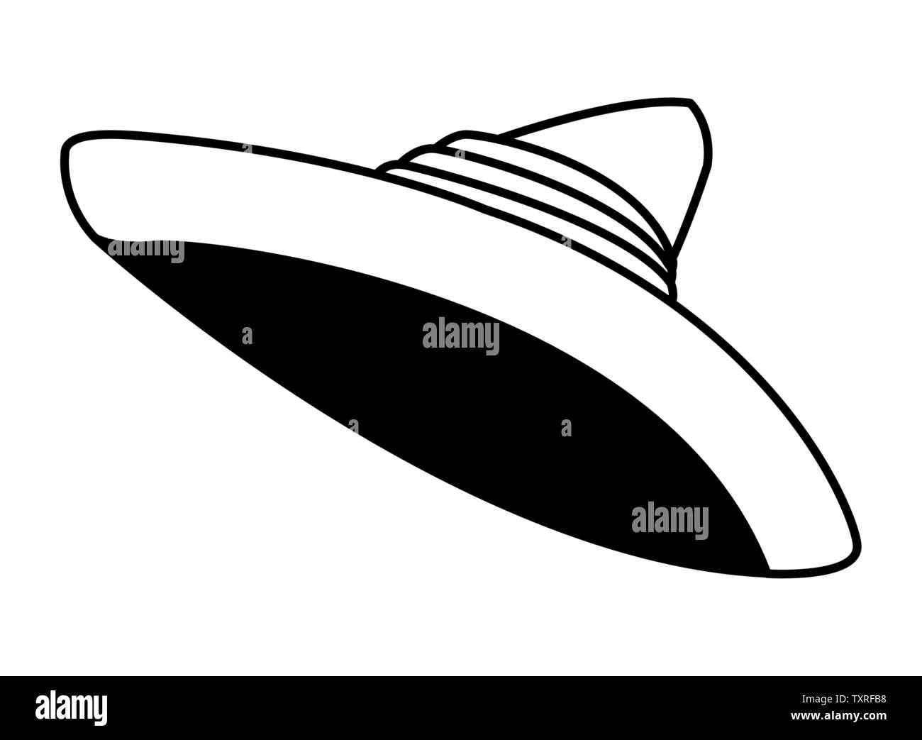 Mexican Food And Tradicional Culture In Black And White Stock Vector 