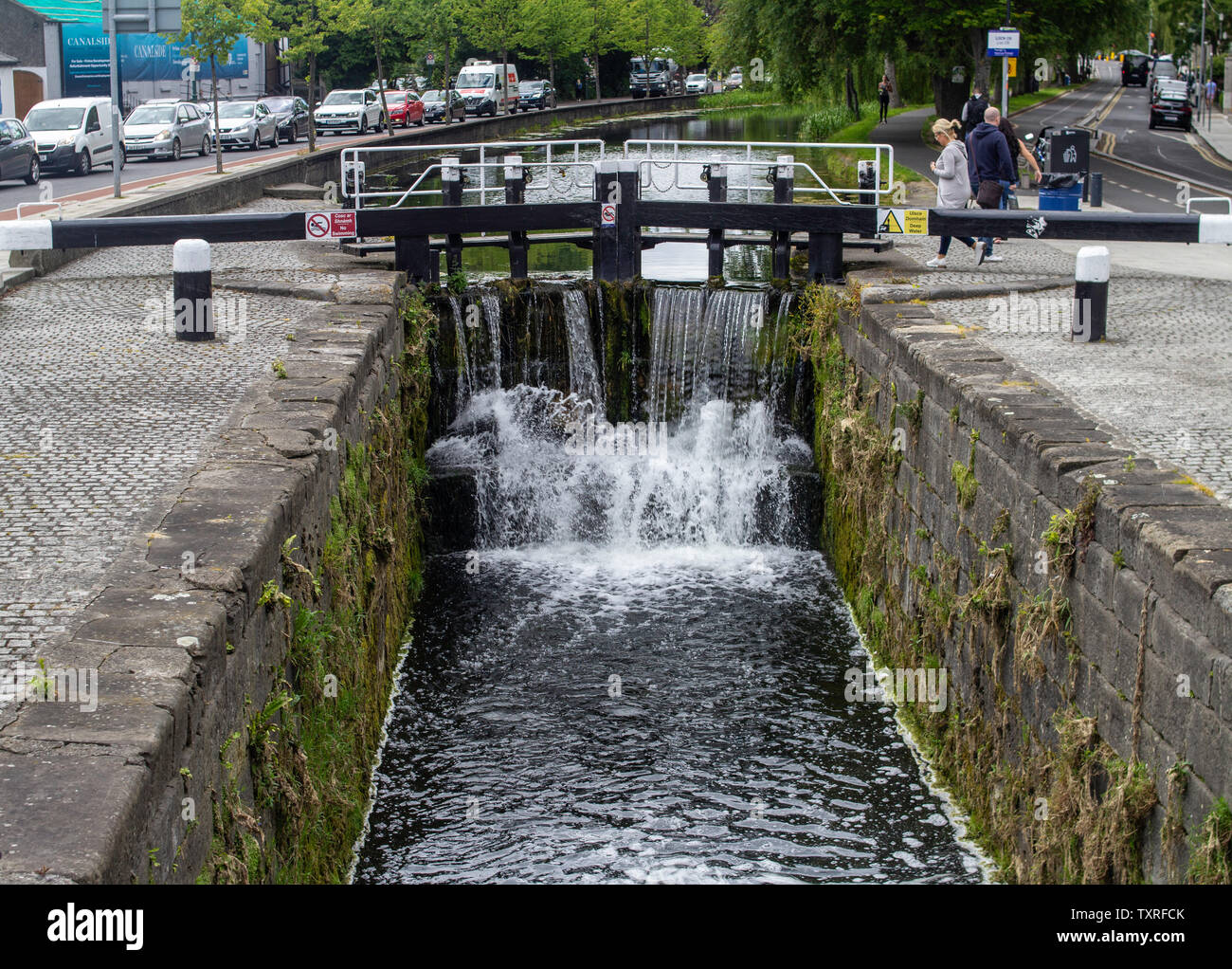 The 6th Lock on the Grand Canal beside Charlemont Bridge, Dublin