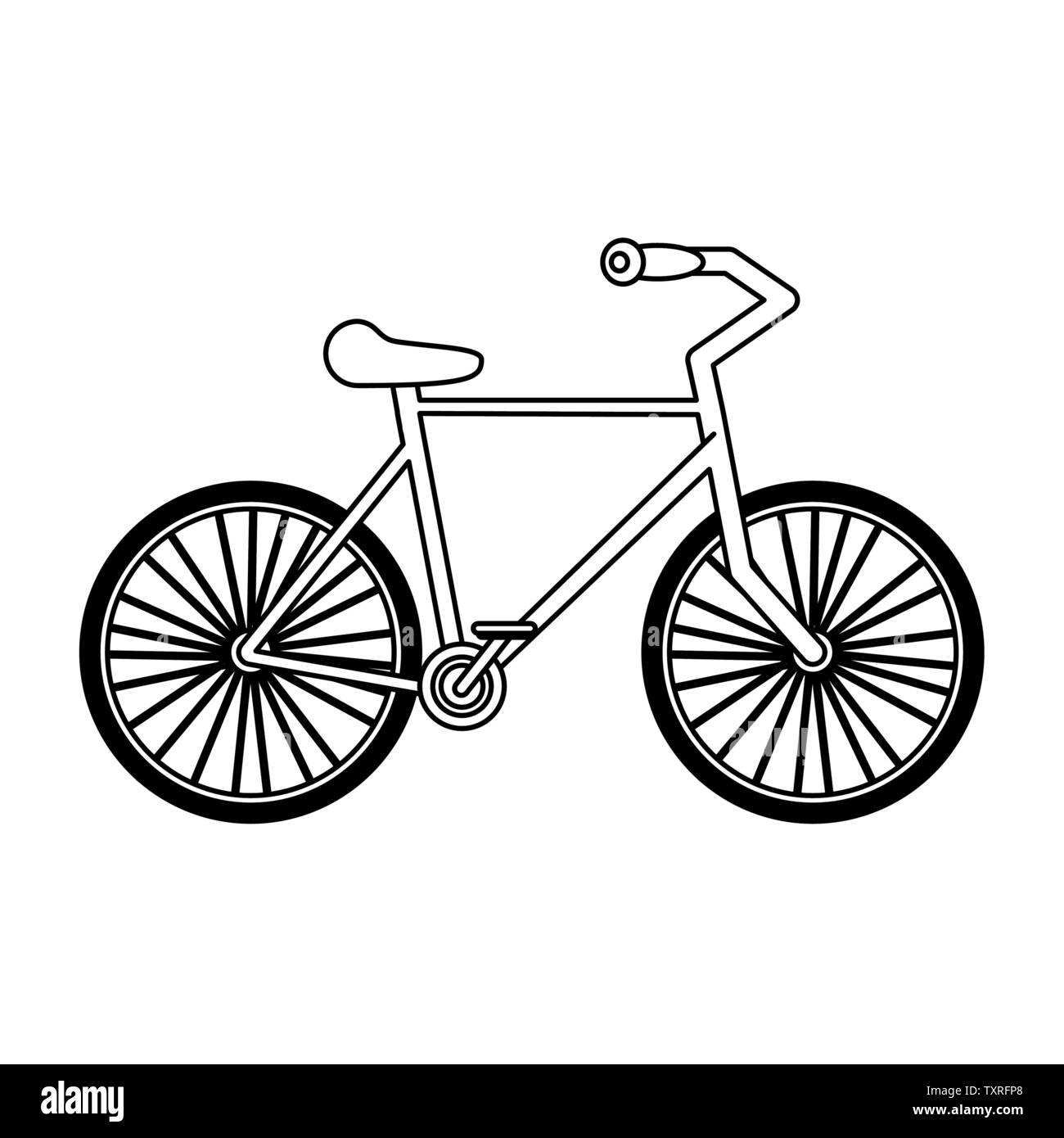 red bicycle on white background in black and white Stock Vector Image & Art Alamy