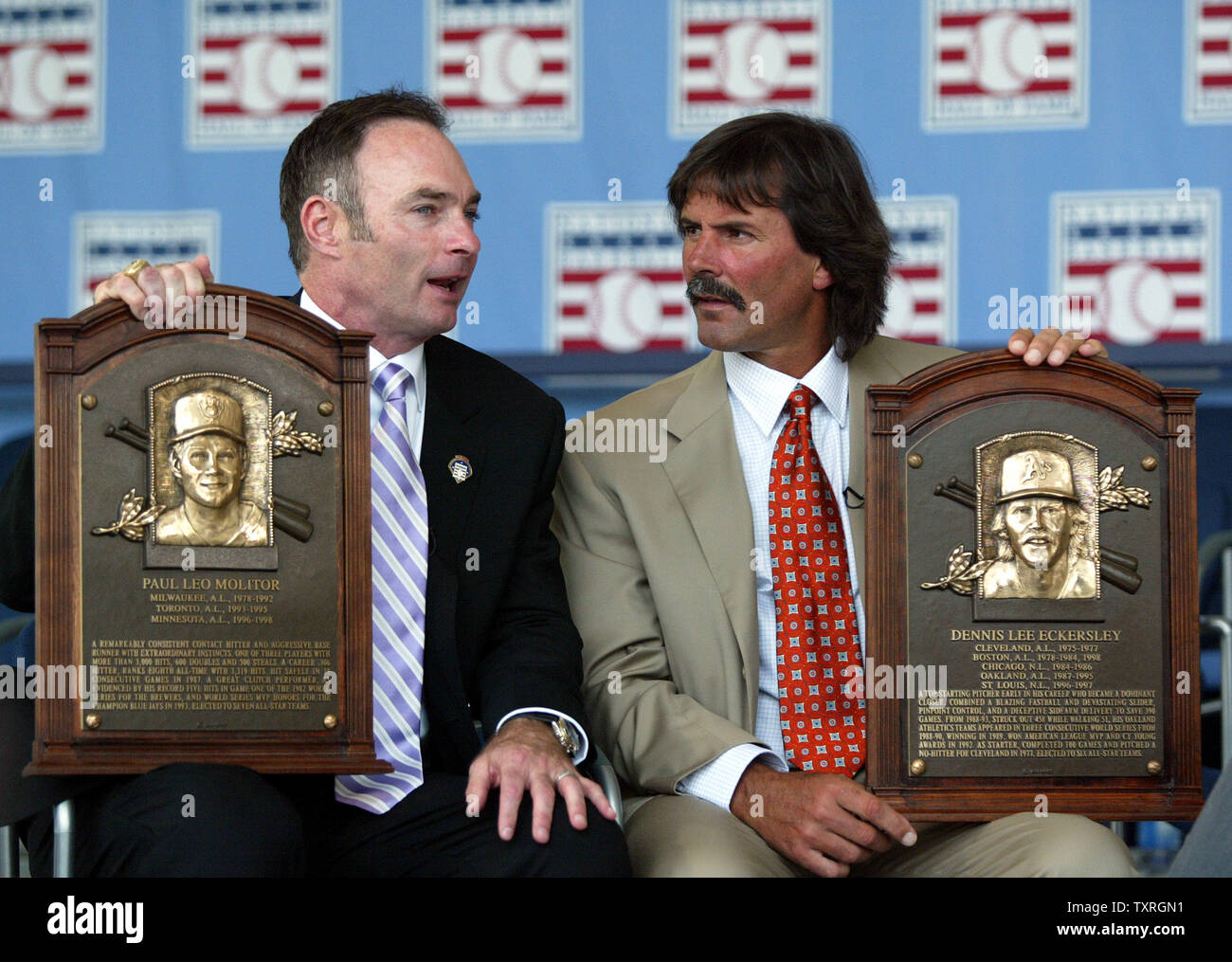 Dennis Eckersley Oakland Athletics 2004 Hall of Fame Induction 8x10  Photocard