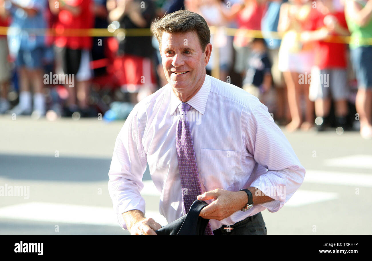 National Baseball Hall of Fame member Jim Palmer enters the Hall of