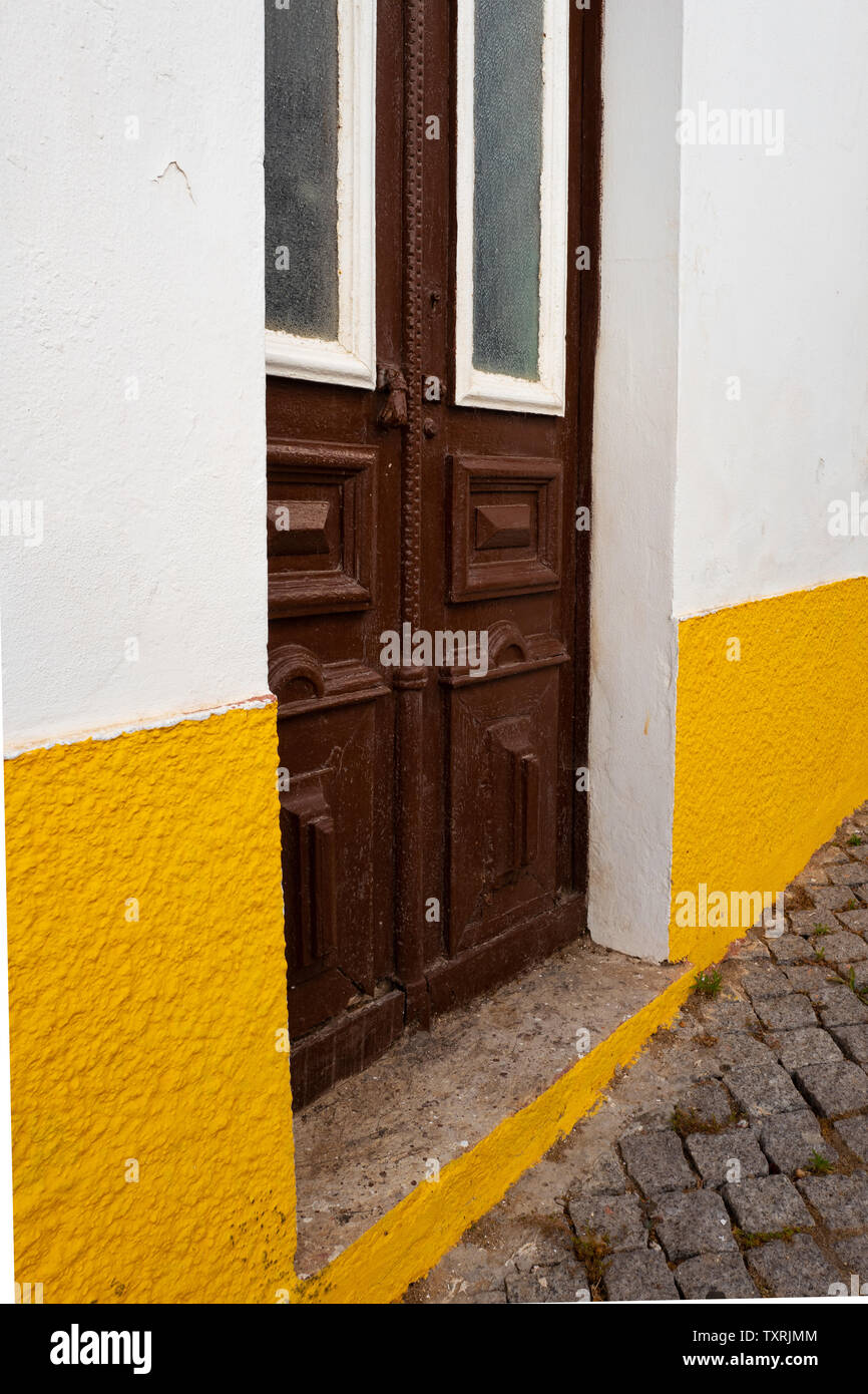 Old doorway, Burgau, Portugal Stock Photo