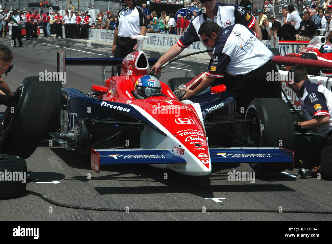 2004 Indy 500 Winner Buddy Rice and crew participate in the Rally
