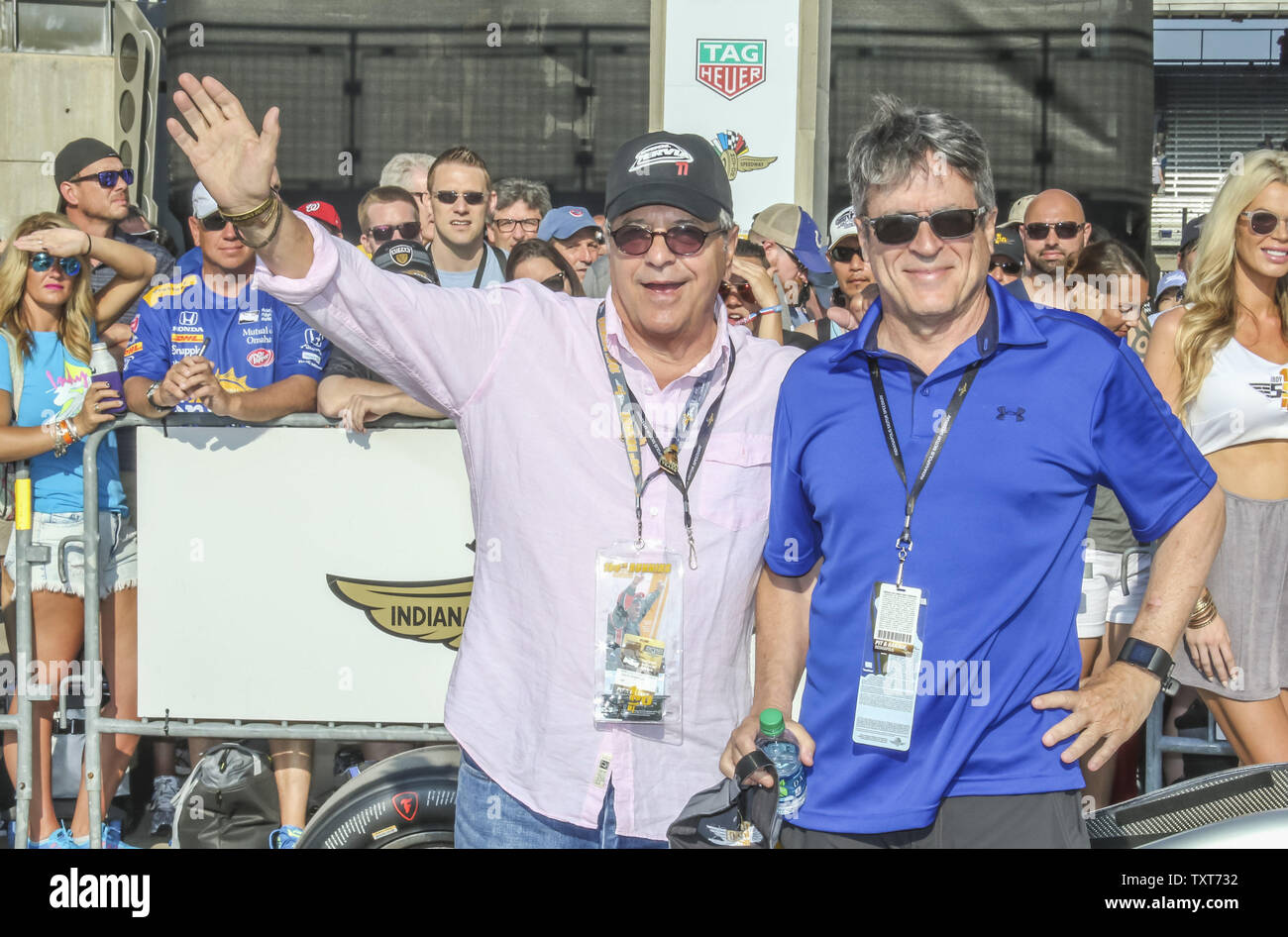 Creators of the movie 'Hoosiers', David Anspaugh and Angelo Pizzo on the red carpet for the 100th running of the Indianapolis 500 at the Indianapolis Motor Speedway on May 29, 2016 in Indianapolis, Indiana.    Photo by Ed Locke/UPI Stock Photo