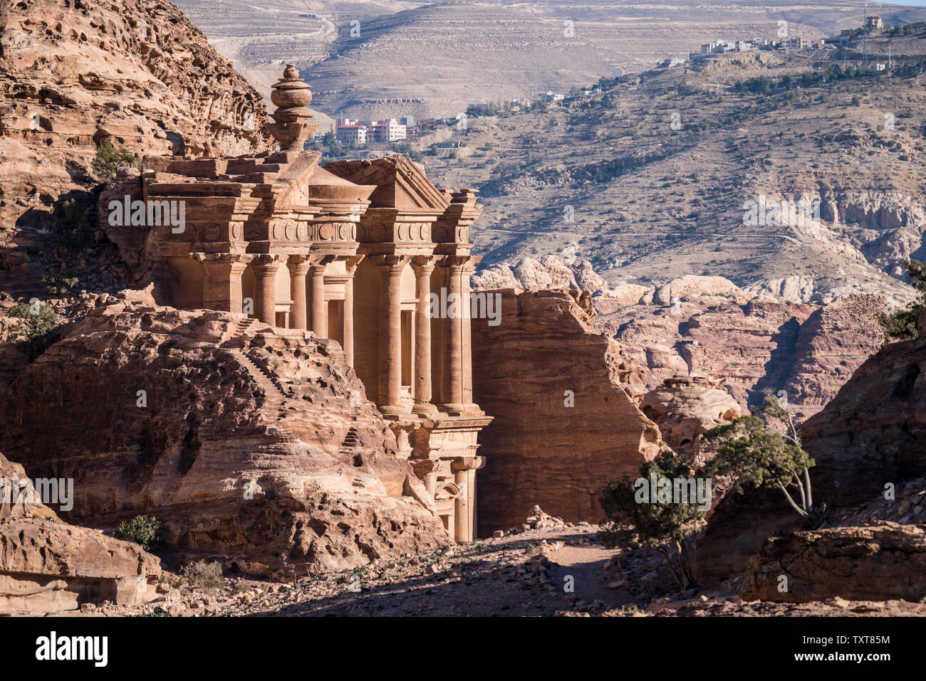 Monastery, Petra, Jordan Stock Photo