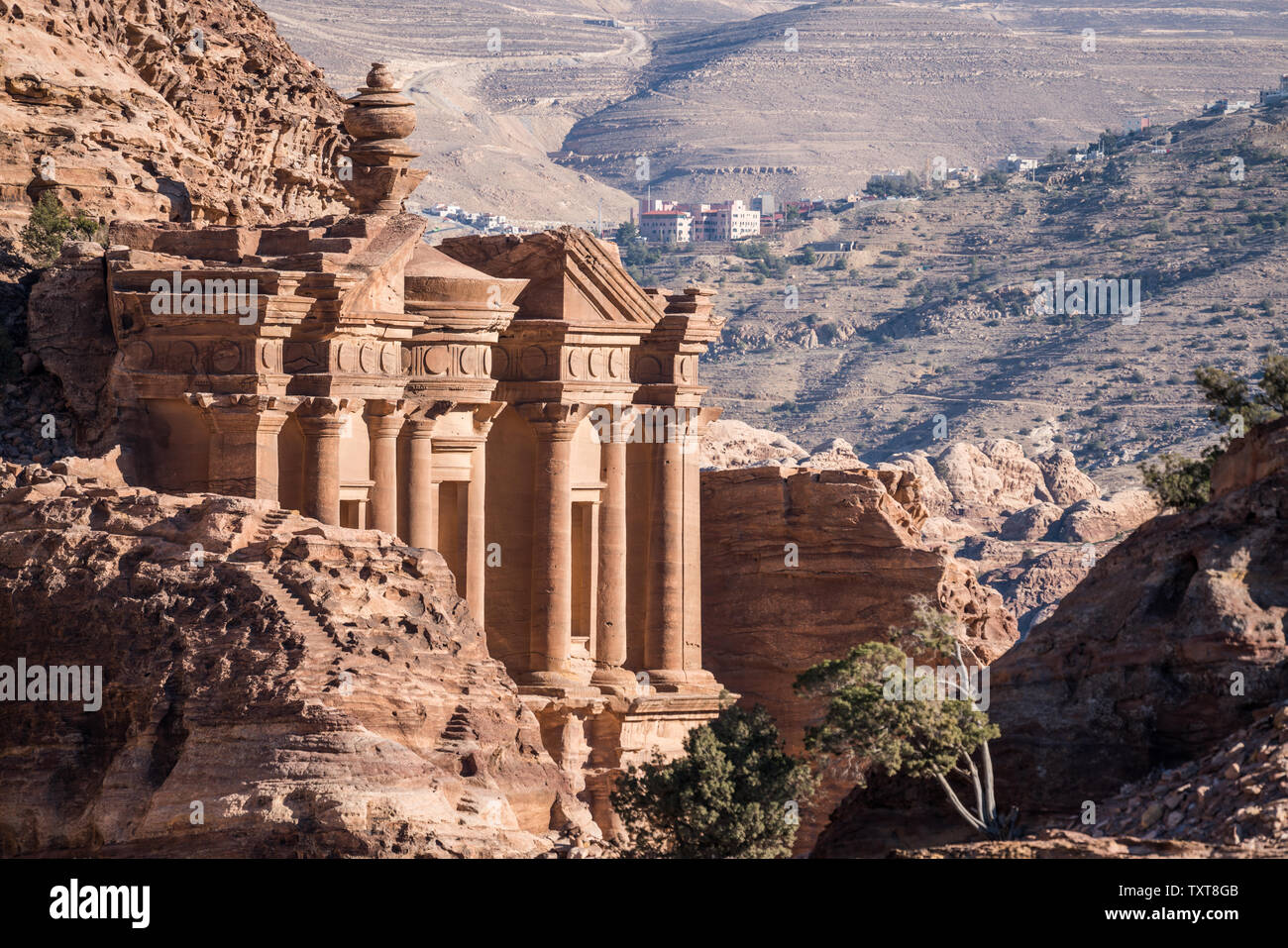 Monastery, Petra, Jordan Stock Photo
