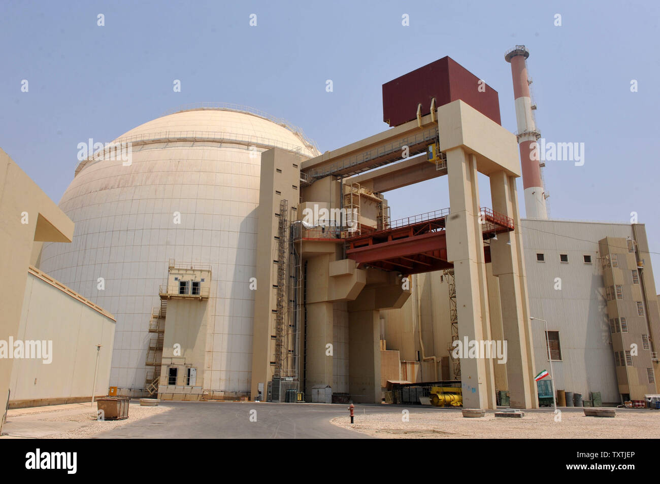 A view of Iran's first nuclear power plant is seen after it was opened