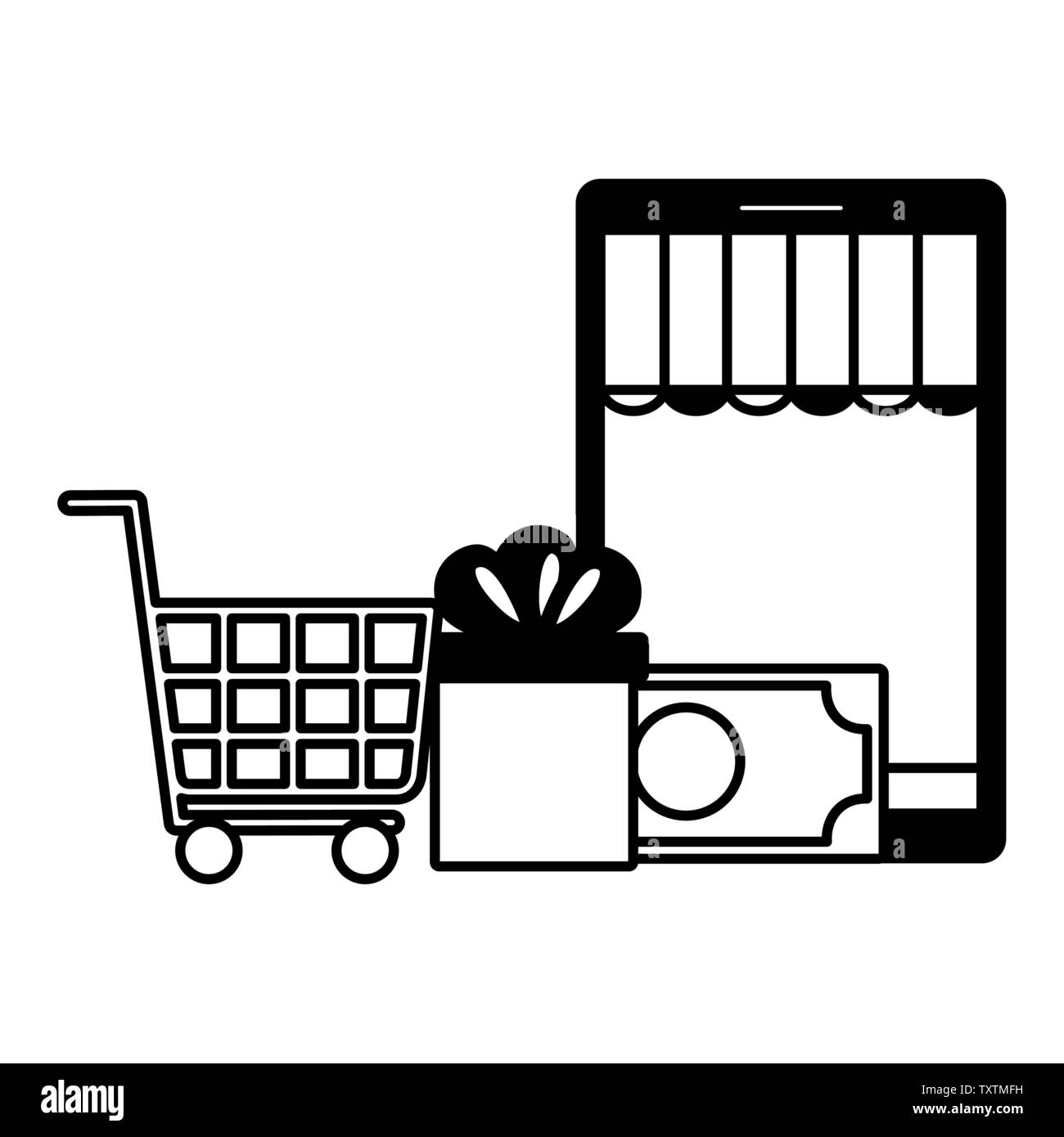 online shopping ecommerce concept Stock Vector Image & Art - Alamy