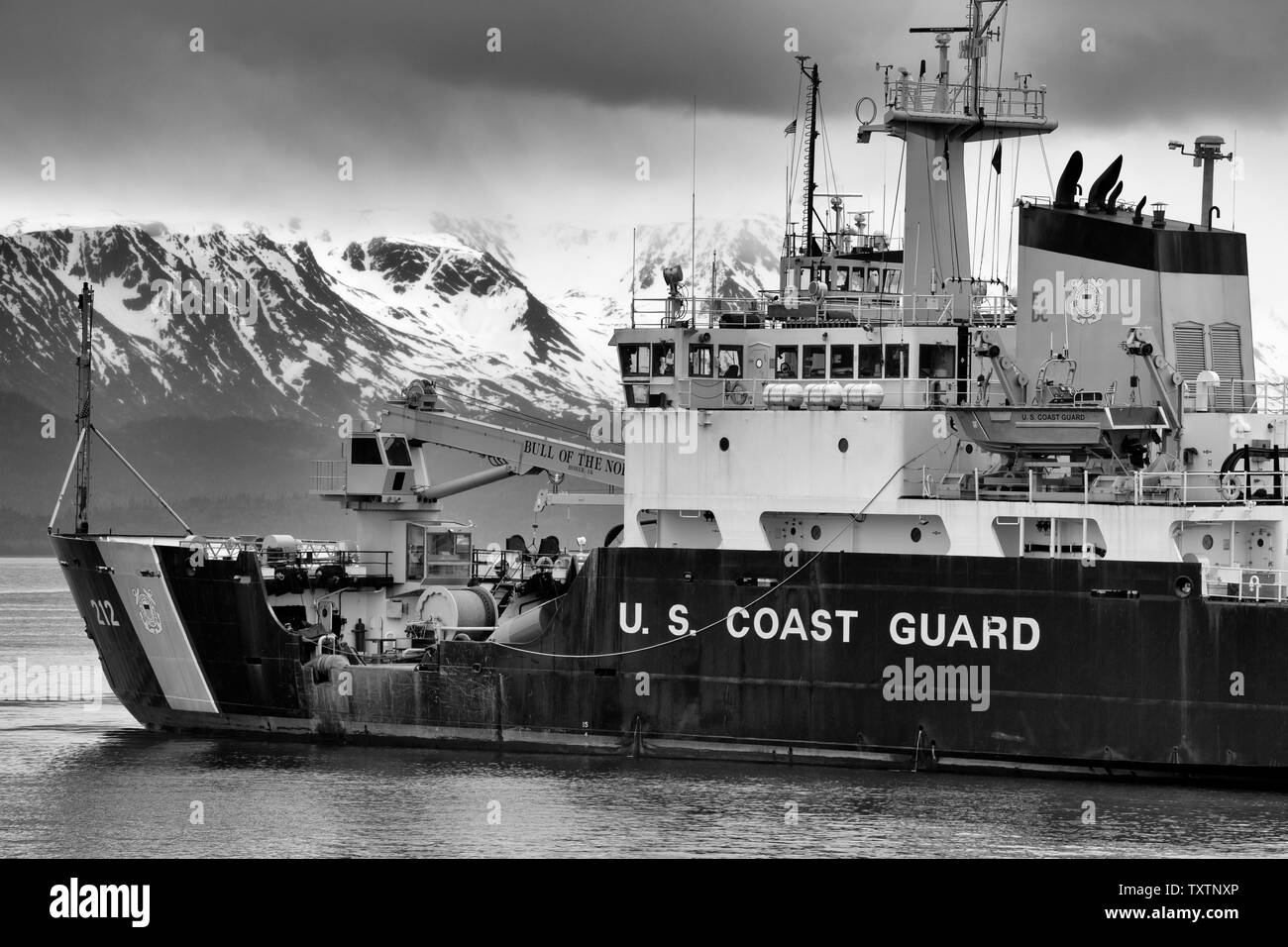 Coast Guard Cutter, Homer Spit, Alaska, USA Stock Photo Alamy