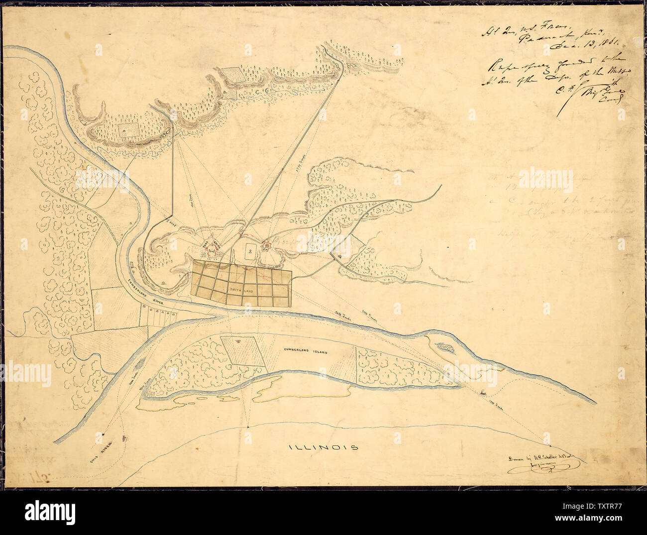 [Sketch map of Smithland and vicinity] Drawn by U. G. Scheller ...