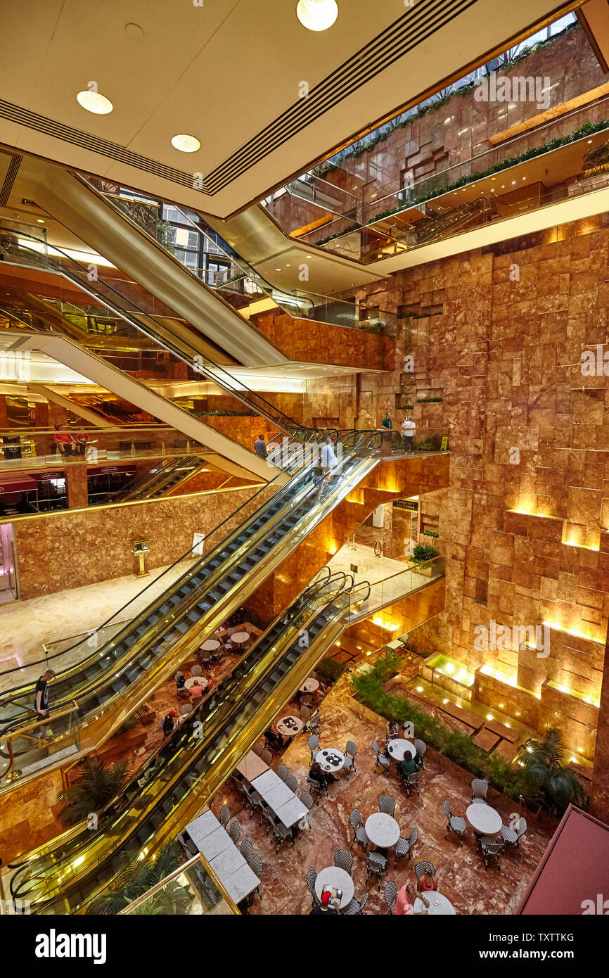 Trump Tower New York Interior Stock Photos Trump Tower