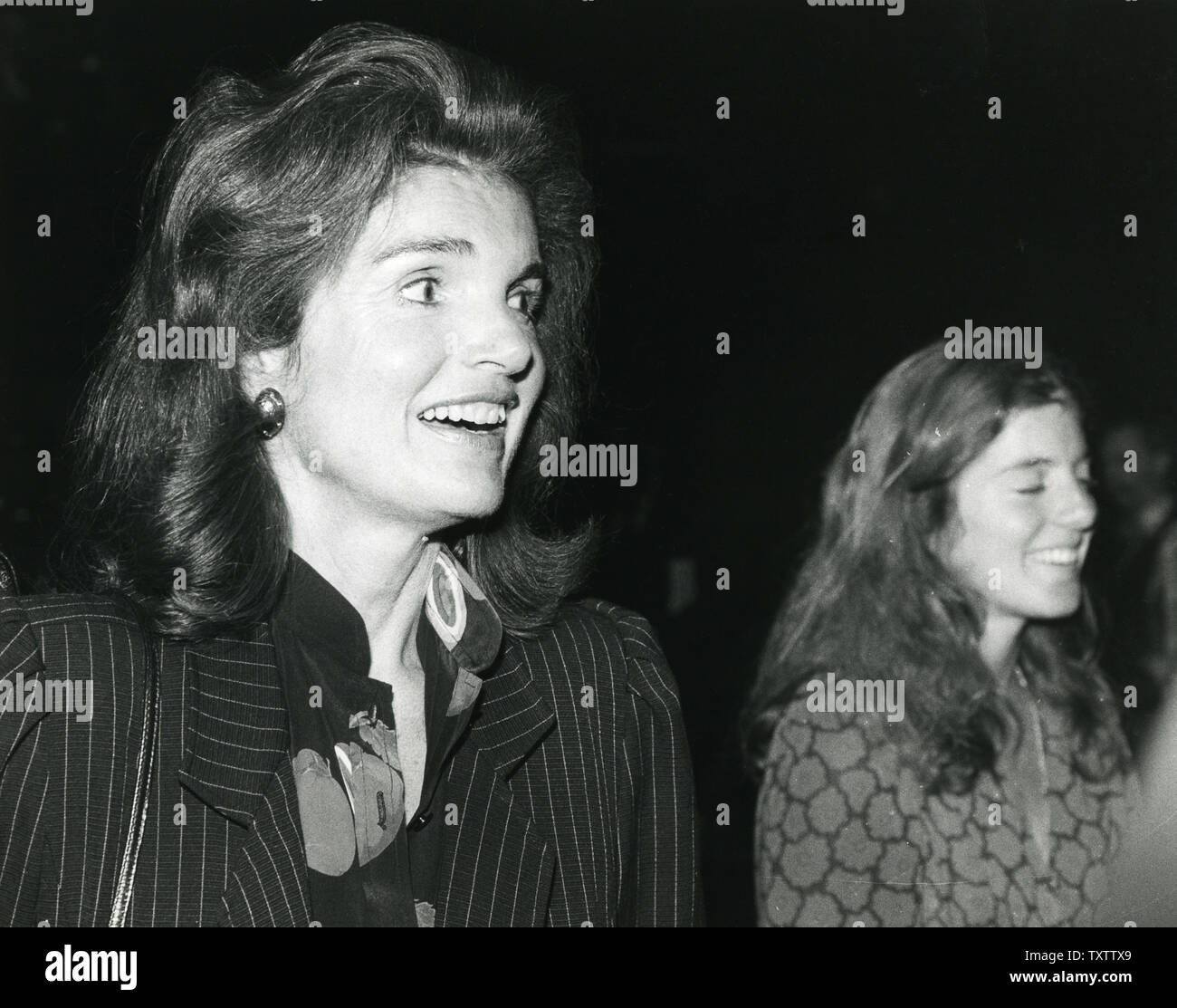 Jacqueline Kennedy Onassis is seen backstage at the Circle in the