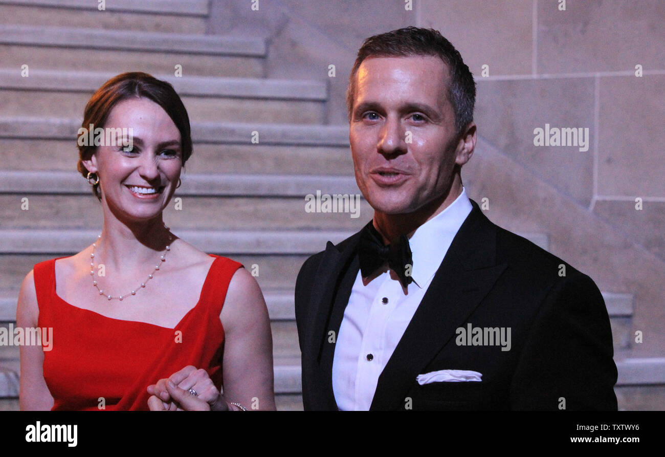 Missouri Governor Eric Greitens and his wife Sheena arrive at the