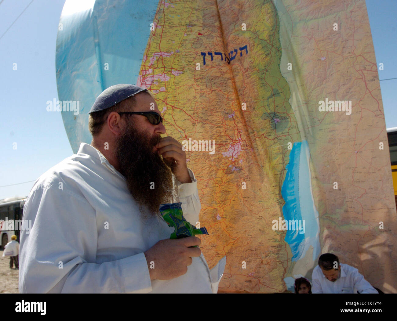 Israeli settlements in gaza strip map hires stock photography and