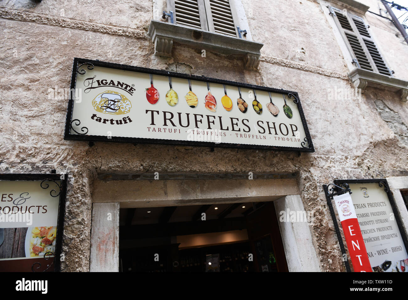 The Truffle shop Groznjan the hilltop village famous for it's truffles