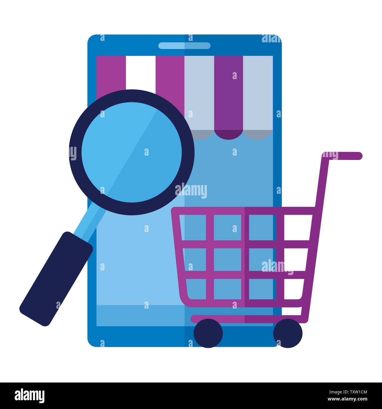 online shopping ecommerce concept Stock Vector Image & Art - Alamy