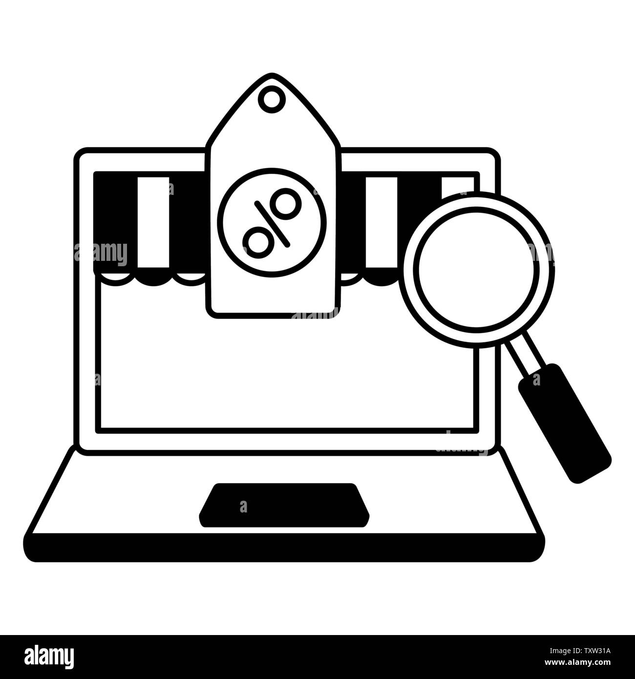 online shopping ecommerce concept Stock Vector Image & Art - Alamy
