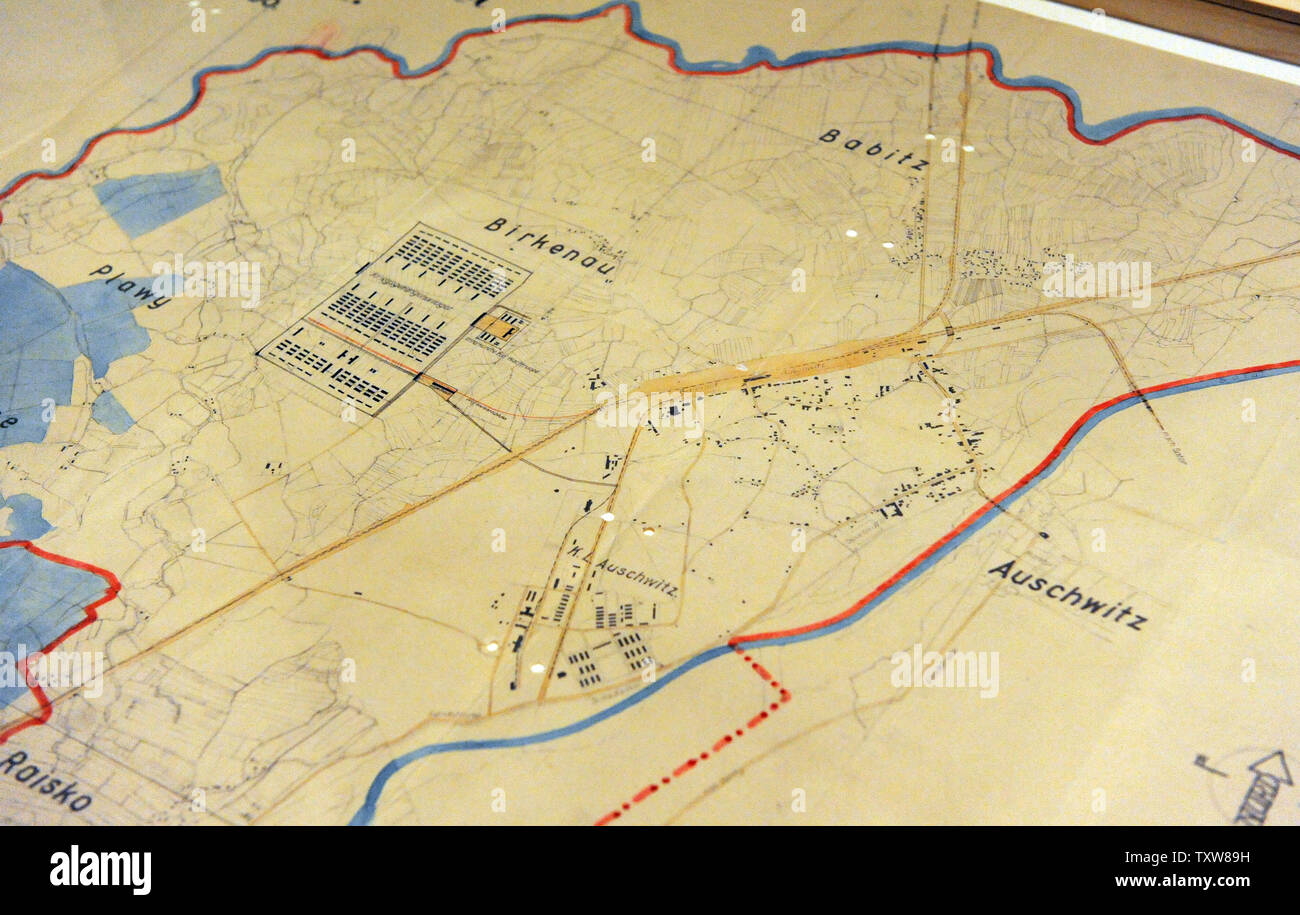 A Detail From The Original Blueprints Of The Auschwitz Birkenau