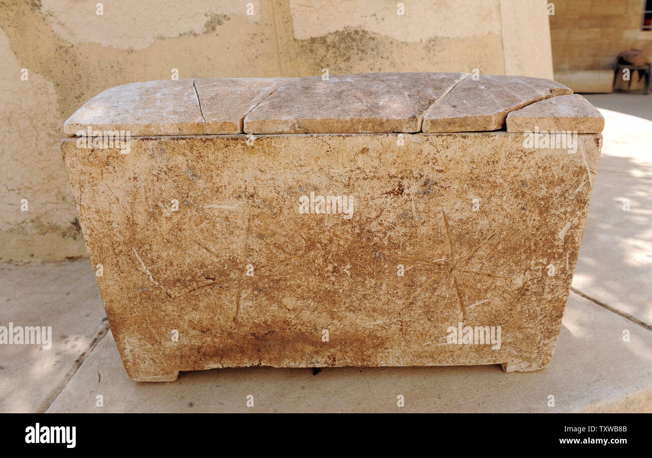 A 2,000 year old ossuary is shown by the Israel Antiquities Authority at  the Rockefeller Museum in Jerusalem, June 29, 2011. Israeli scholars said  Wednesday they have confirmed the authenticity of the