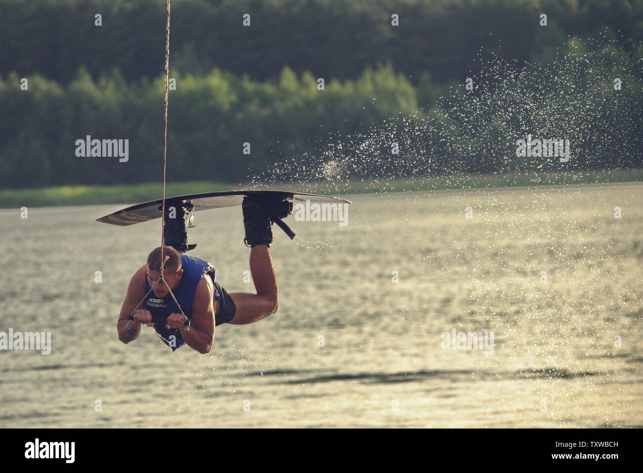 Wakeboard ollie hires stock photography and images Alamy