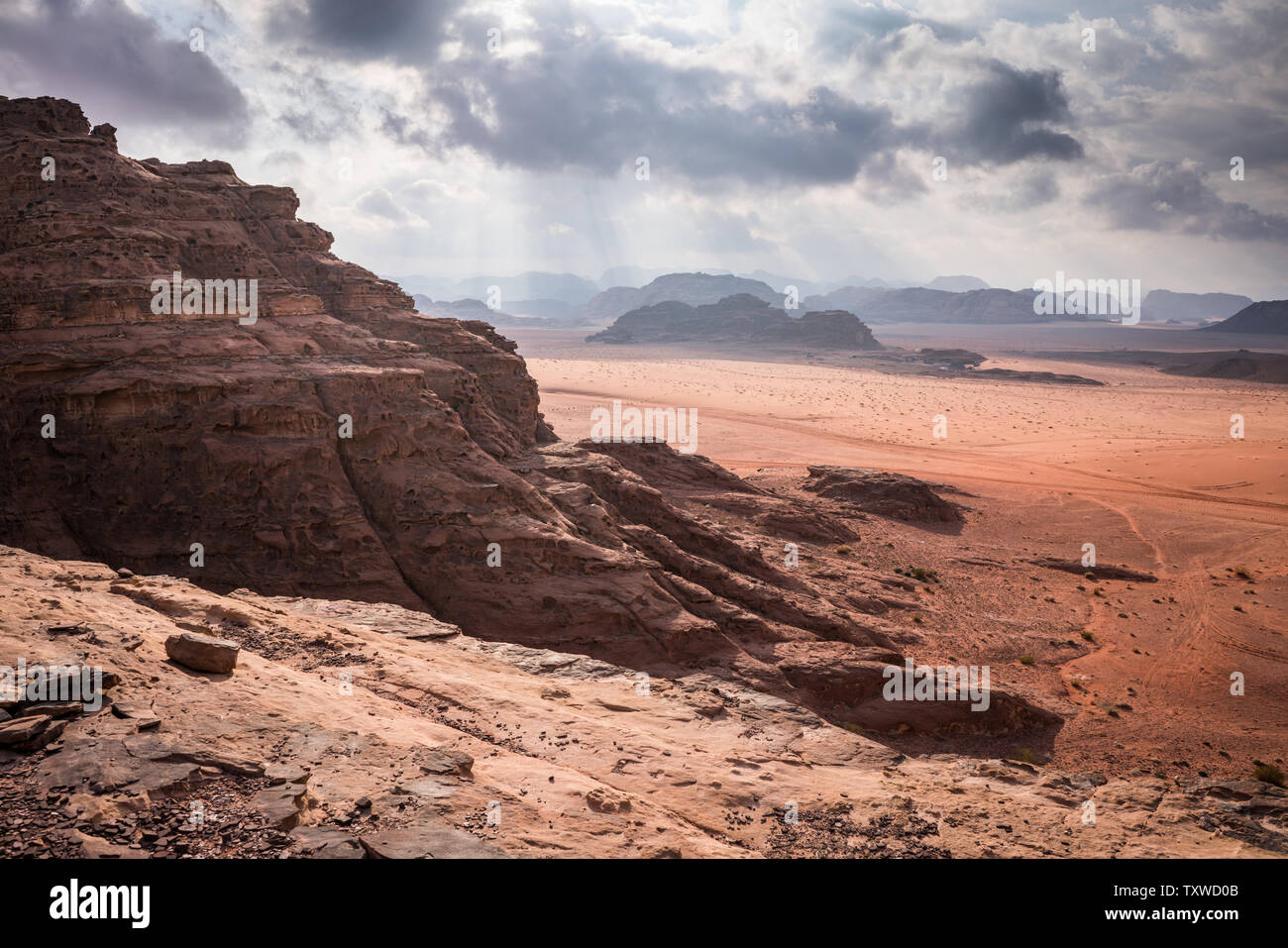 Wadi rum desert, Jordan. Stock Photo