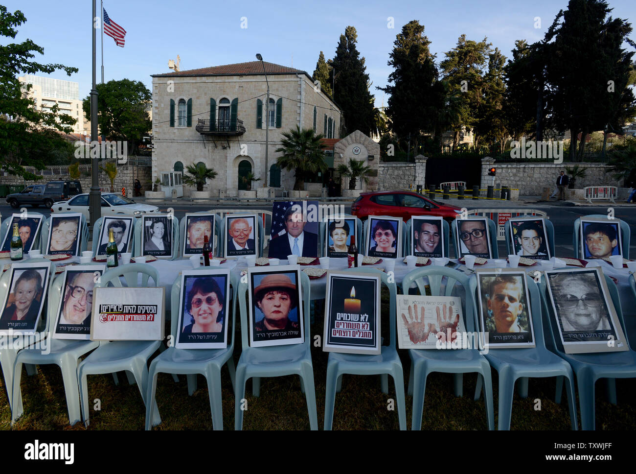 Photos Of Us Secretary Of State John Kerry And Jewish Victims Of