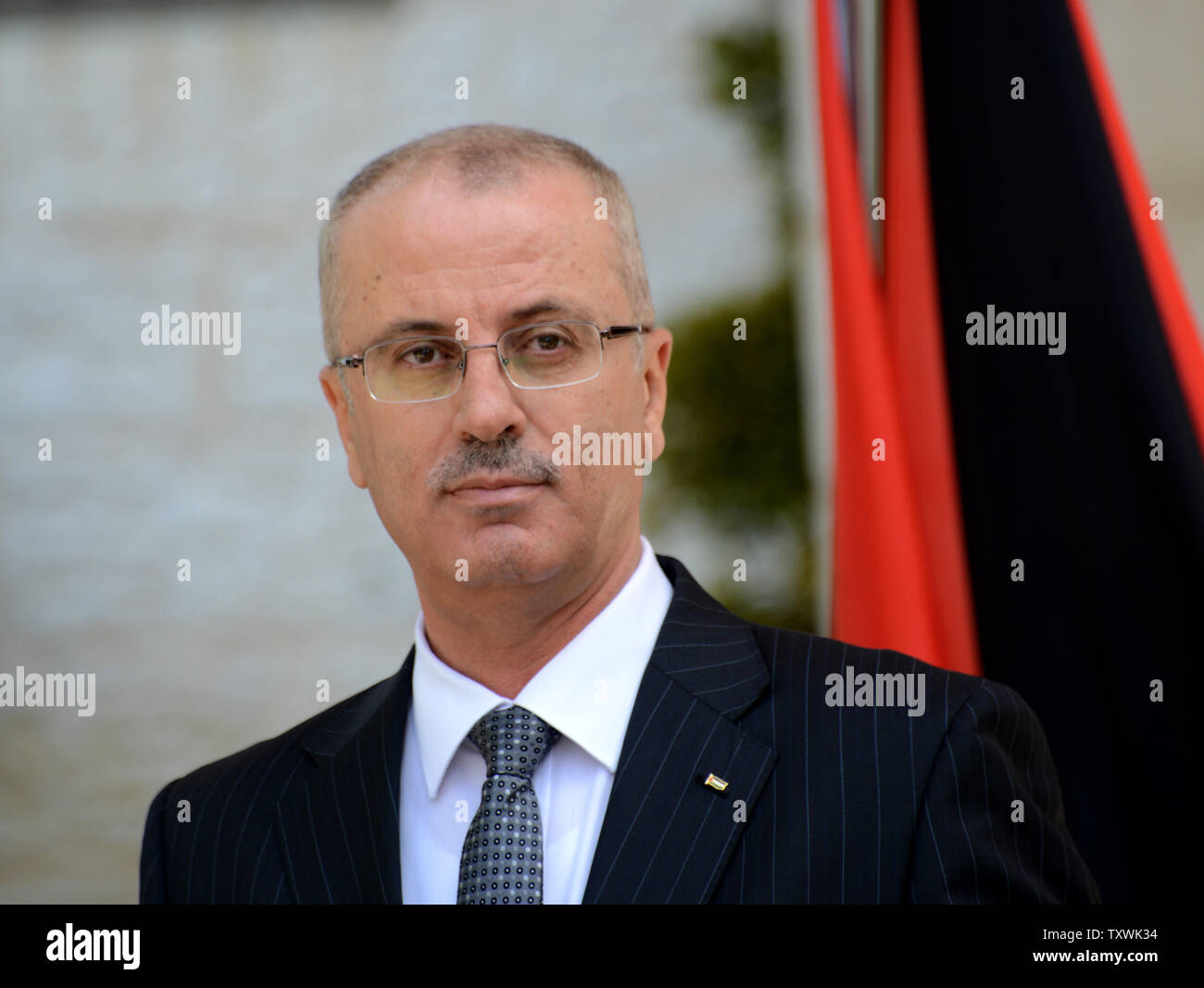 Palestinian Prime Minister Rami Hamdallah Holds A Press Conference