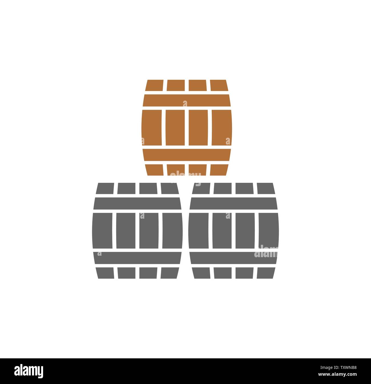 Barrel icon on background for graphic and web design. Simple ...