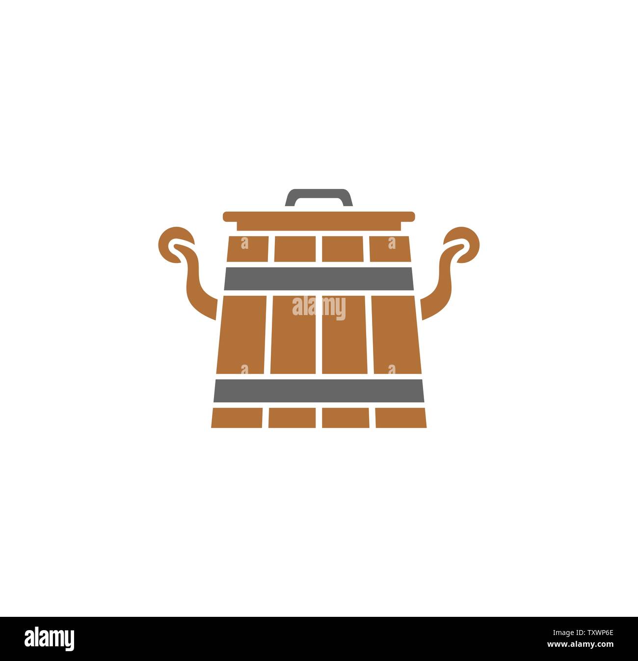 Barrel icon on background for graphic and web design. Simple ...