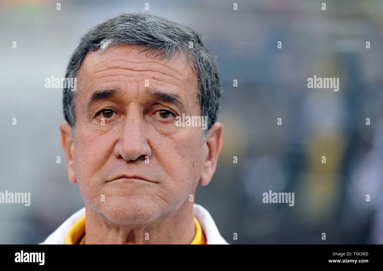 South Africa coach Carlos Alberto Parreira prior to the Group A match