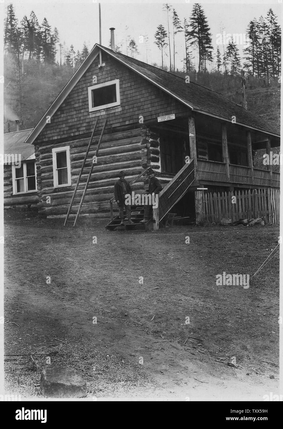 Avery, Idaho. US Forest Service, North Fork Ranger District Building