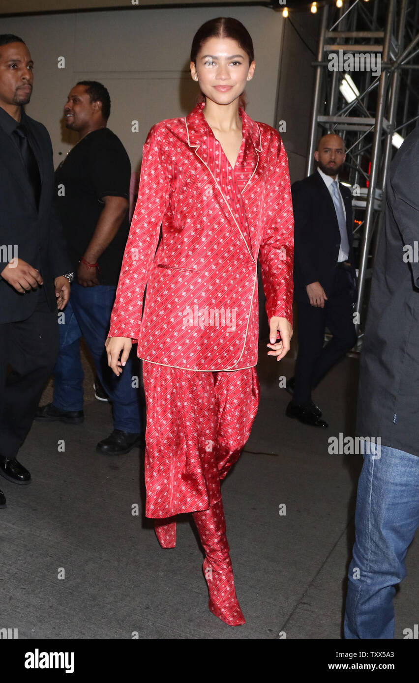 New York, NY, USA. 25th June, 2019. Zendaya seen at MTV Studios