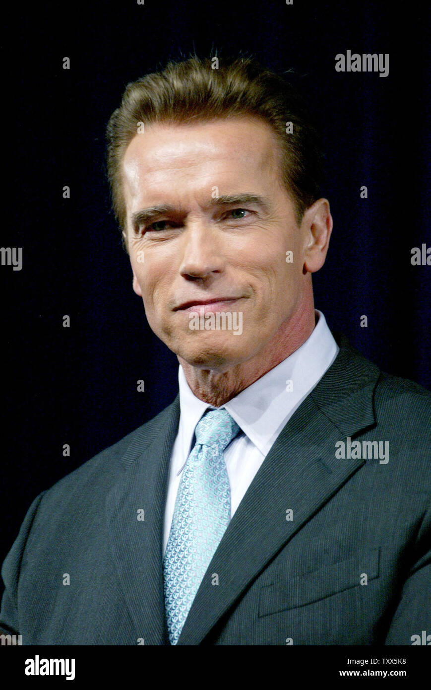 California's Governor Arnold Schwarzenegger announces his $99 billion