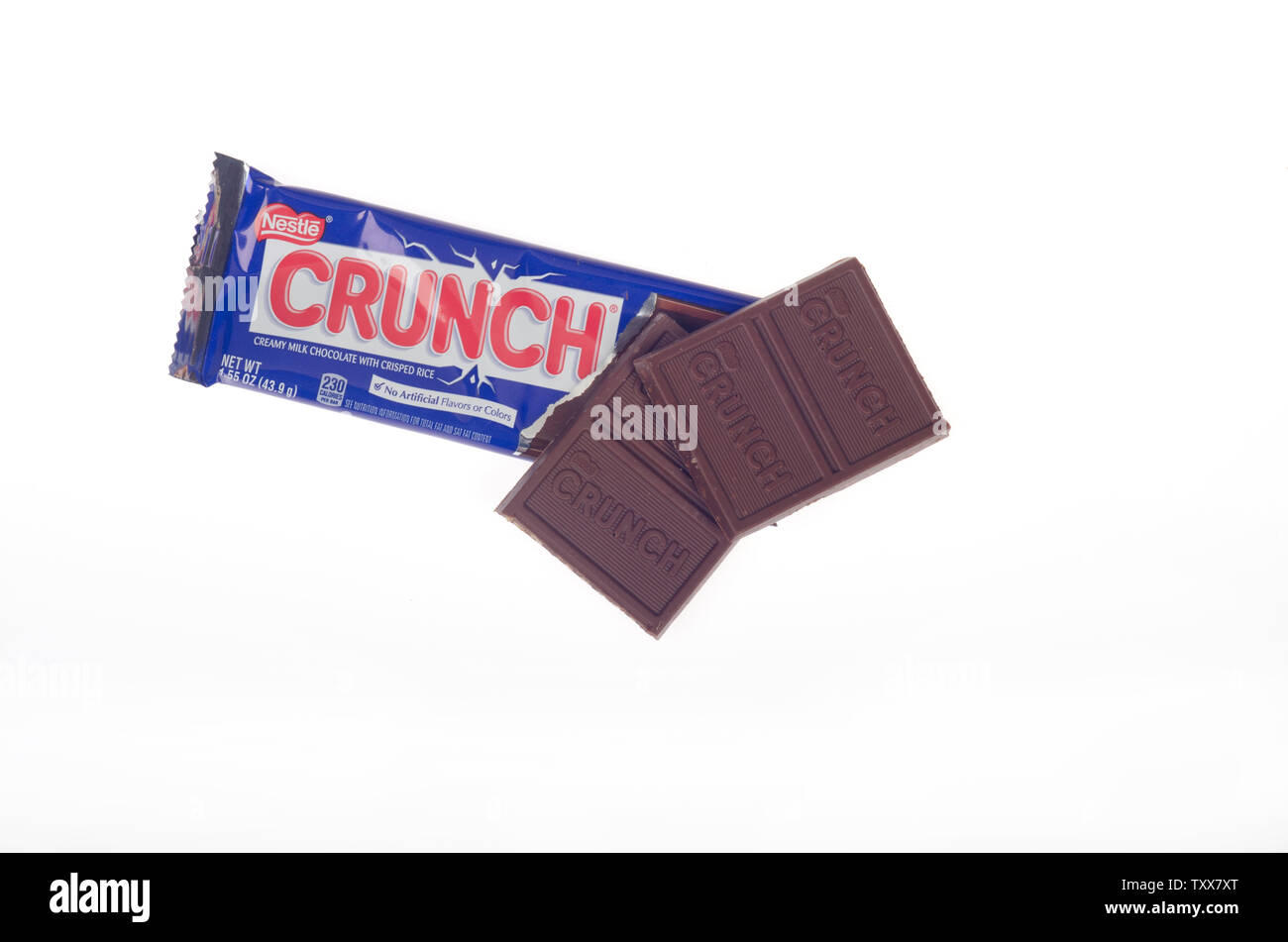 Nestle Crunch candy bar Stock Photo