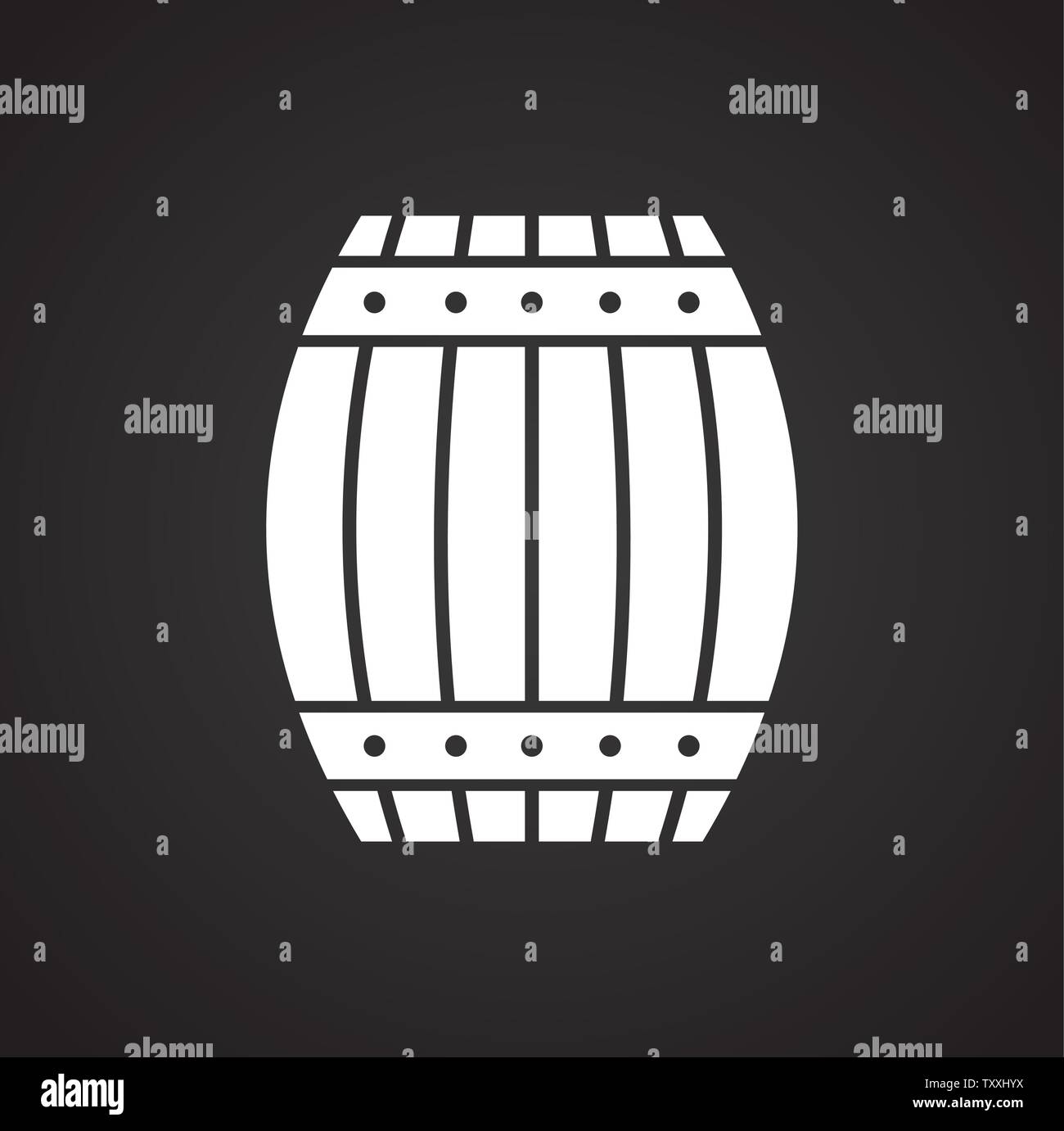 Barrel icon on background for graphic and web design. Simple ...