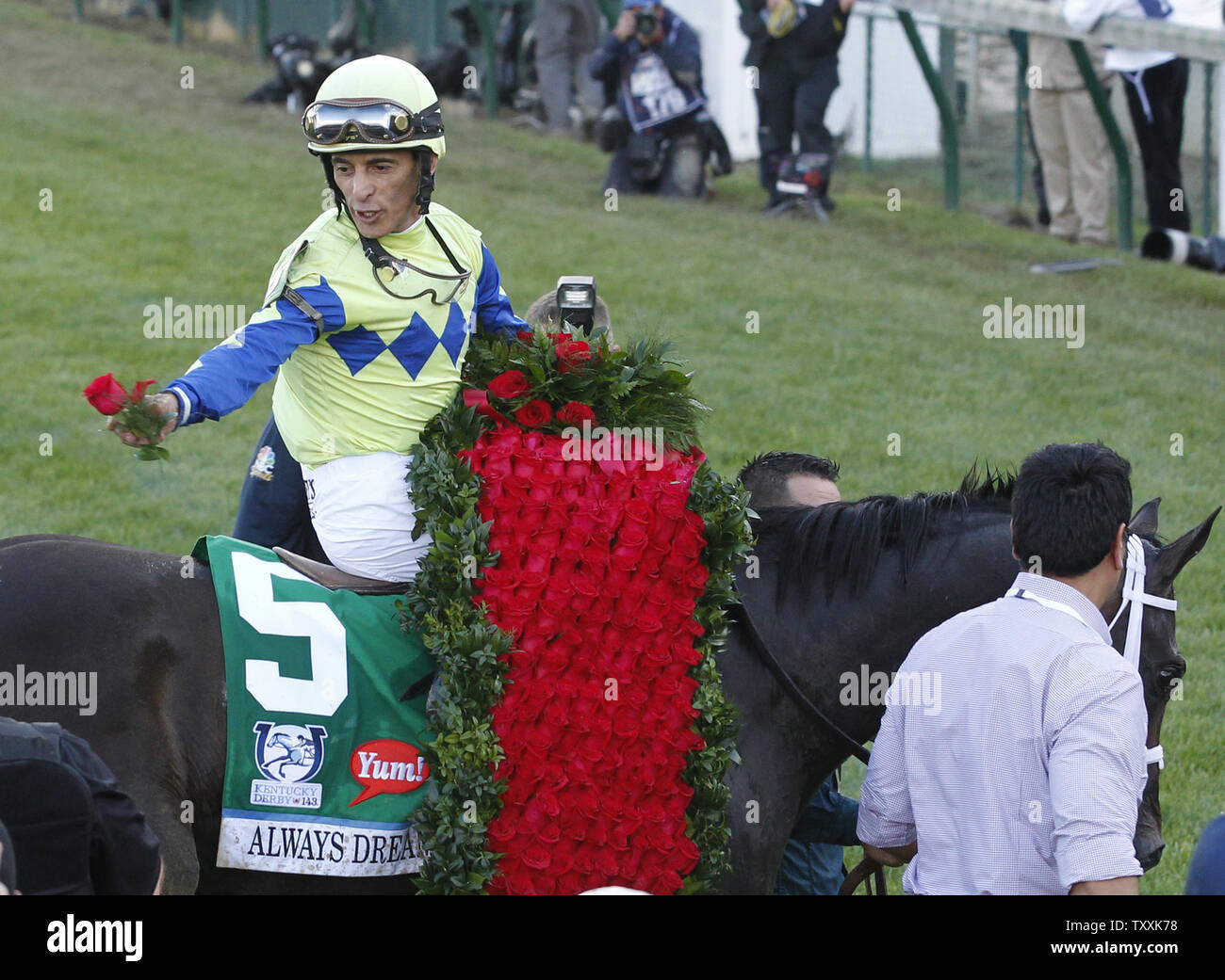  Kentucky Derby Door Cover Jockey Run for The Roses