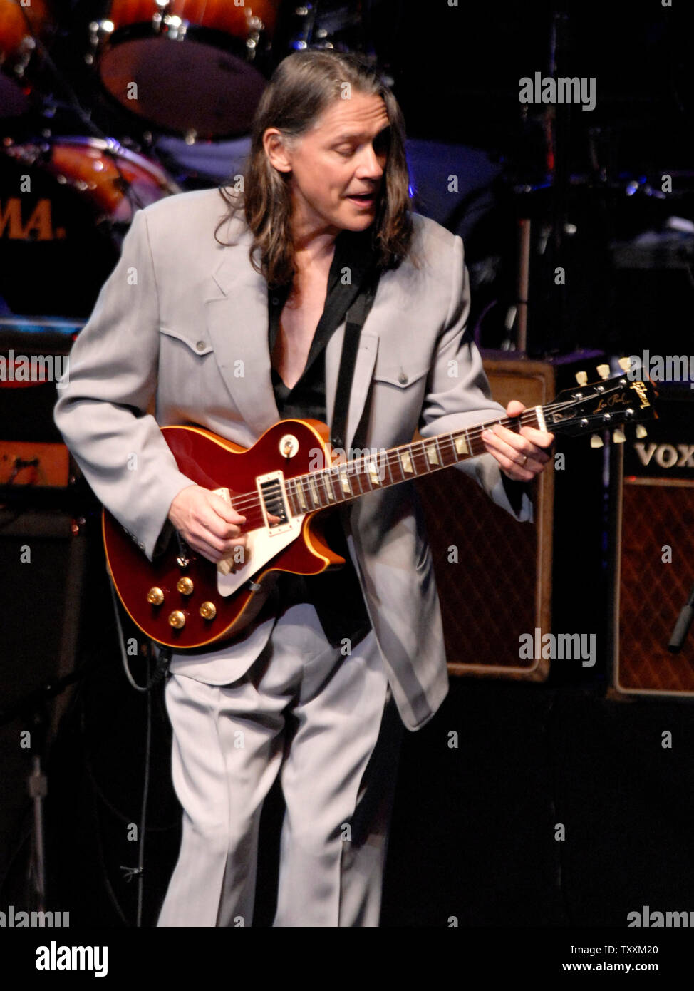 Rock guitarist Robben Ford performs at the Les Paul and Friends