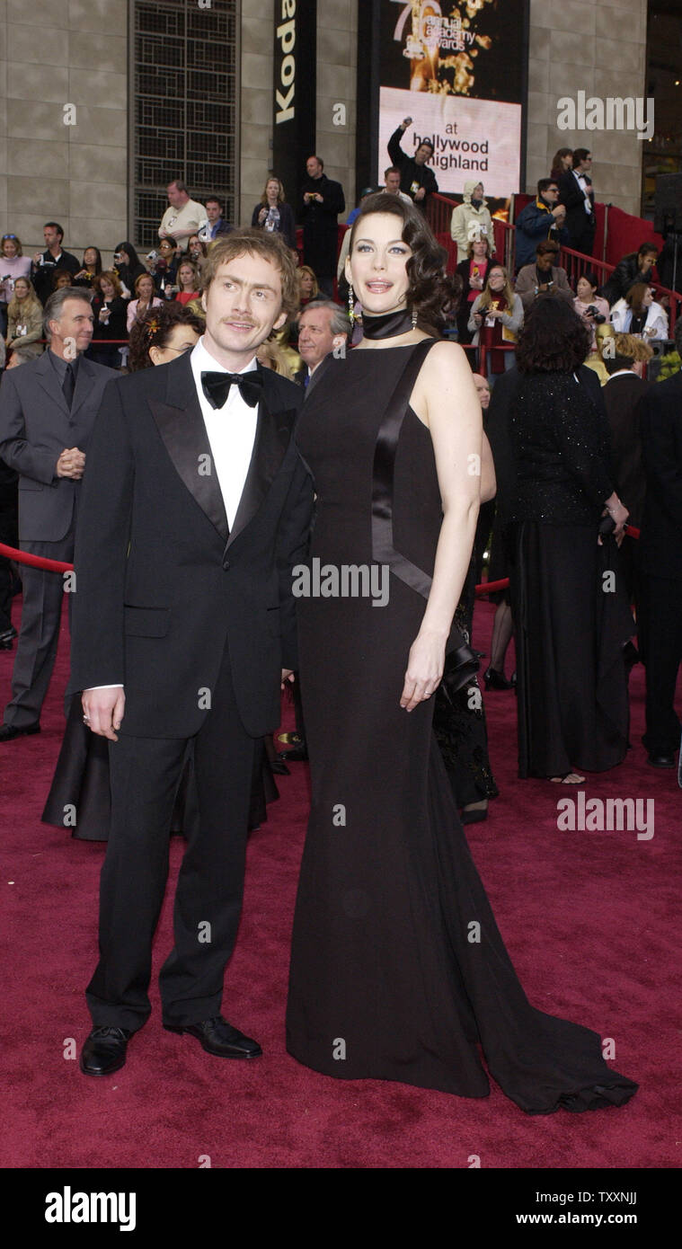Actress Liv Tyler and her husband Royston Langdon pose as they arrive for the 76th Annual Academy Awards held at the Kodak Theatre, February 29, 2004, in Los Angeles.  UPI/Jim Ruymen Stock Photo