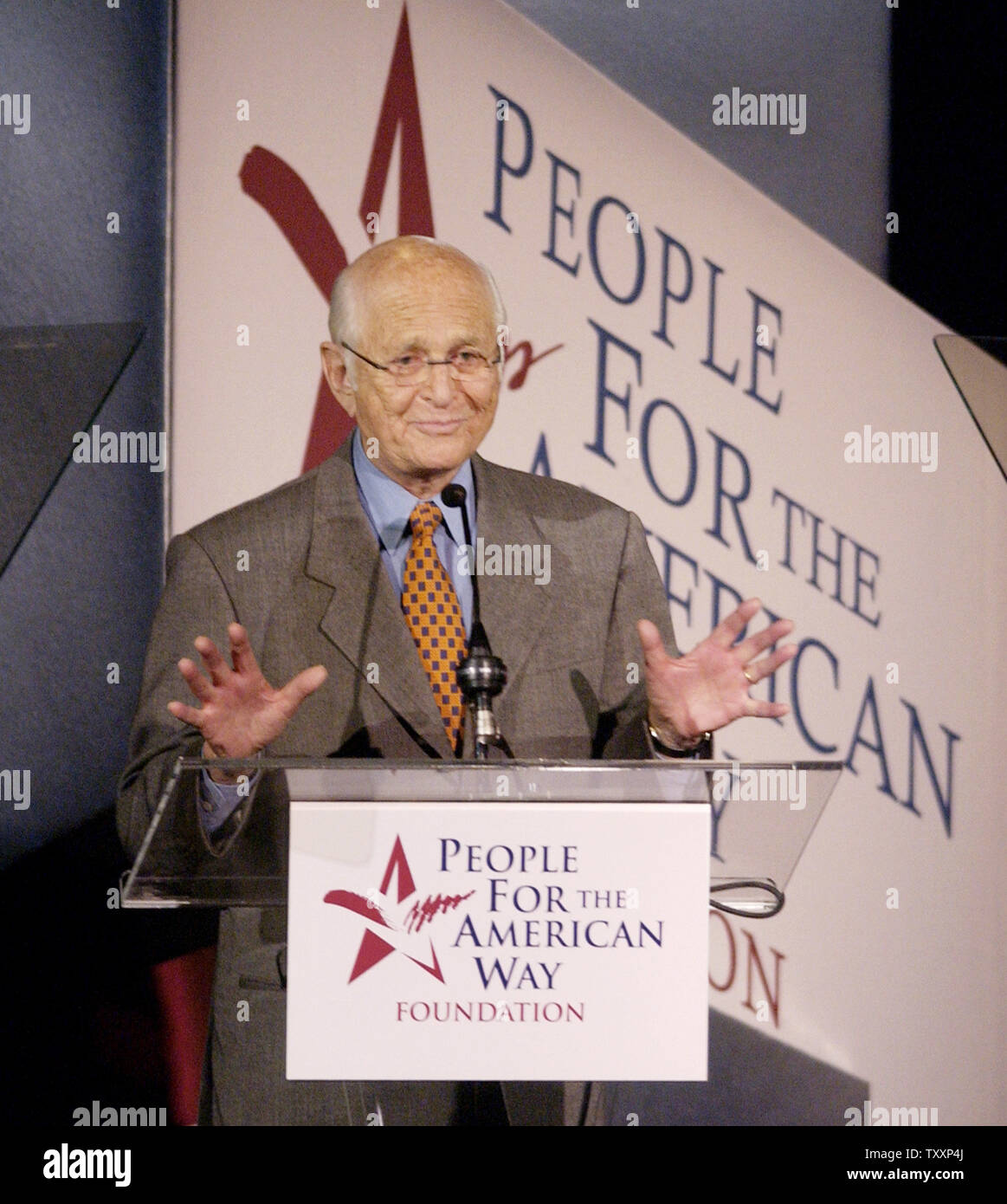 Producer Norman Lear introduces Bill Moyers at the People for the ...
