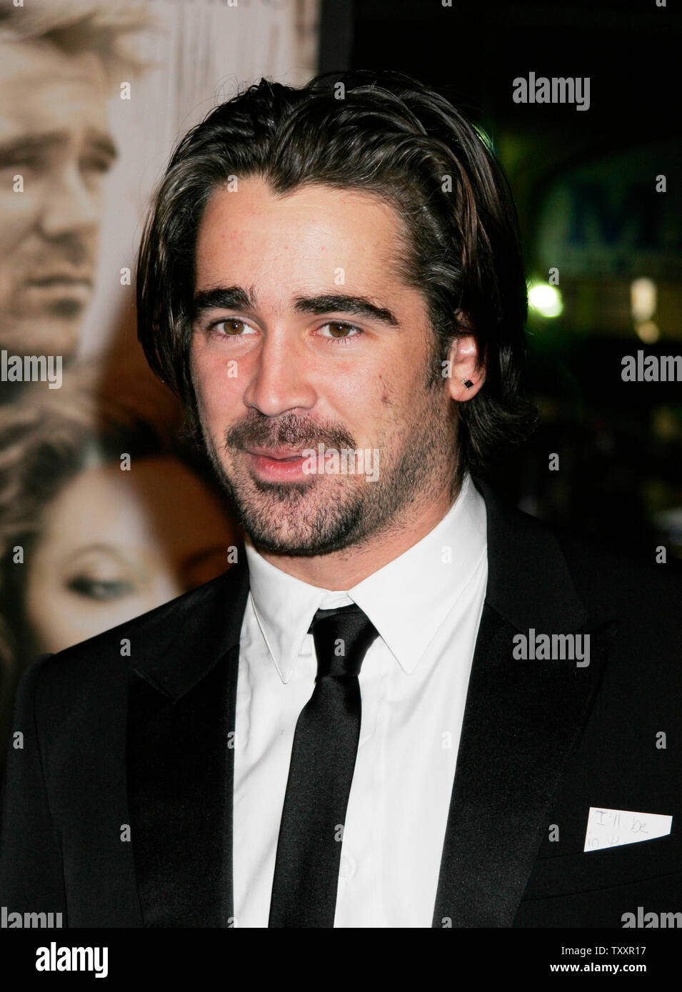 Actor and cast member Colin Farrell arrives at the November 16, 2004 Los  Angeles premiere of the film, 'Alexander' at Grauman's Chinese Theatre. The  Warner Bros. film will be released in the