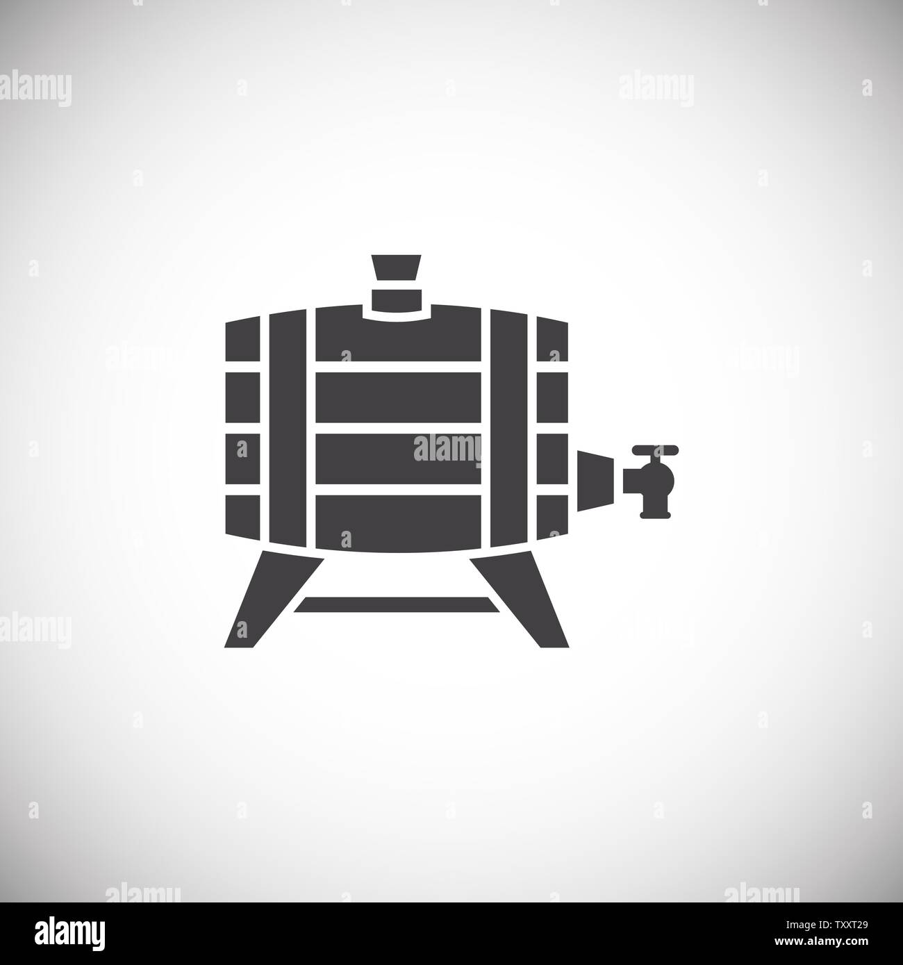 Barrel icon on background for graphic and web design. Simple ...