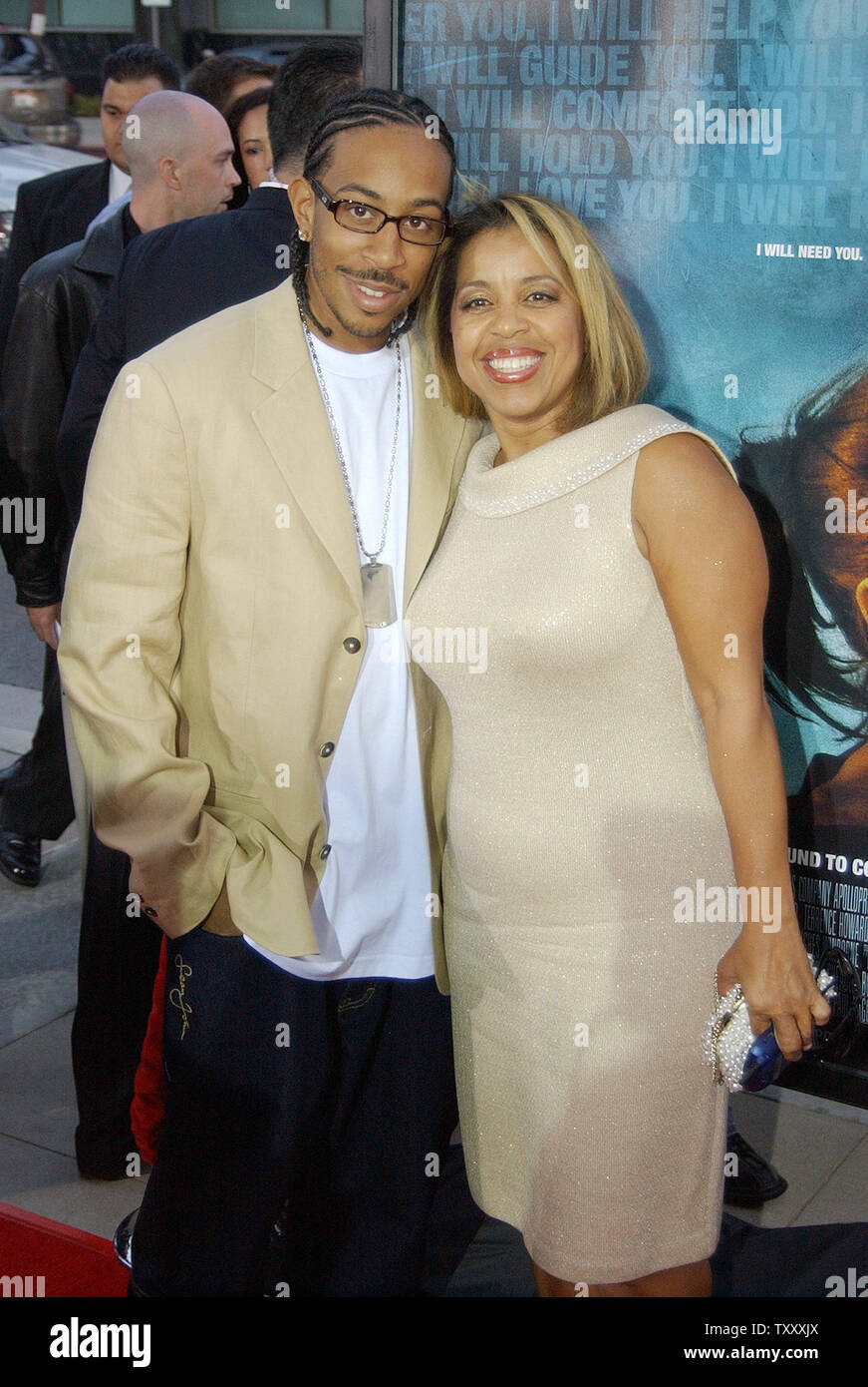 Chris "Ludacris" Bridges and his mother Roberta Bridges arrive at the