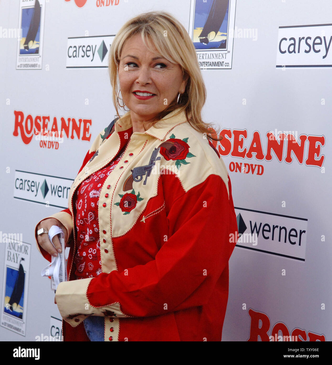 Roseanne, who stars in the television comedy series 