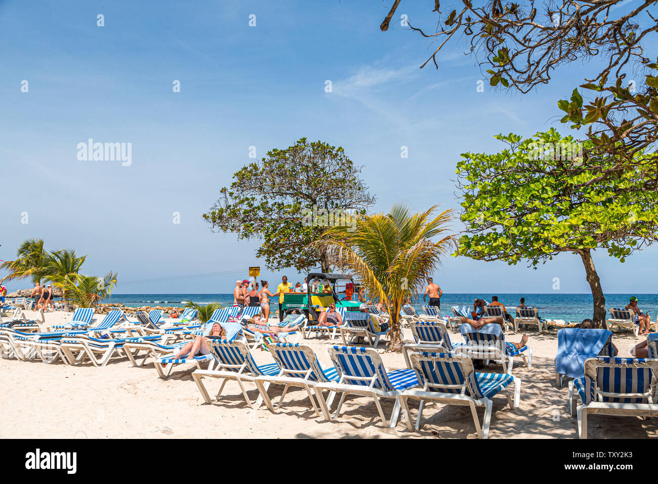 LABADEE, HAITI - February 19, 2017: Labadee is a port located on the 