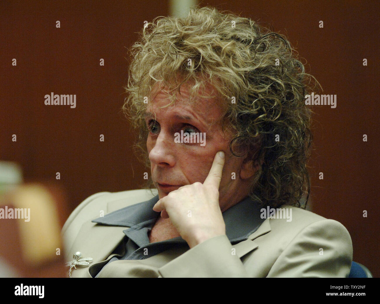 Music producer Phil Spector (L) charged with fatally shooting actress