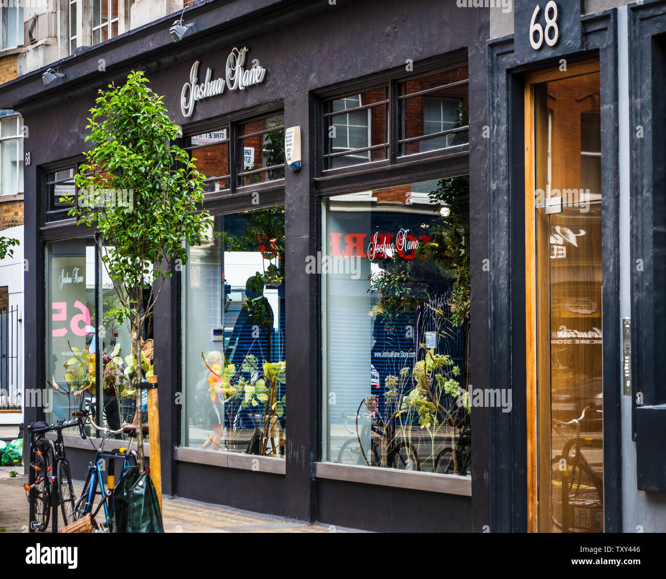 Joshua Kane Tailors shop in Great Portland Street Fitzrovia London Stock Photo